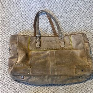 Coach Brown Leather Suede Women’s Bag